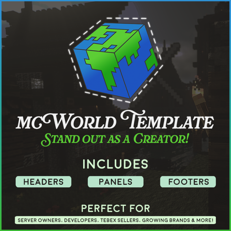 Free MCWorld Resource Page Template